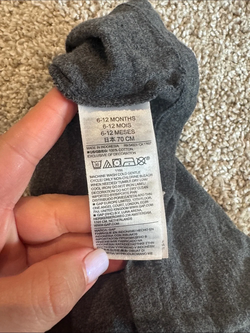 Baby GAP Mix & Match Pocket T-Shirt in Charcoal